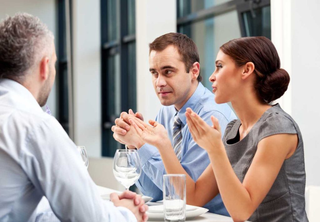 Business team collaborating on startup services in the office.